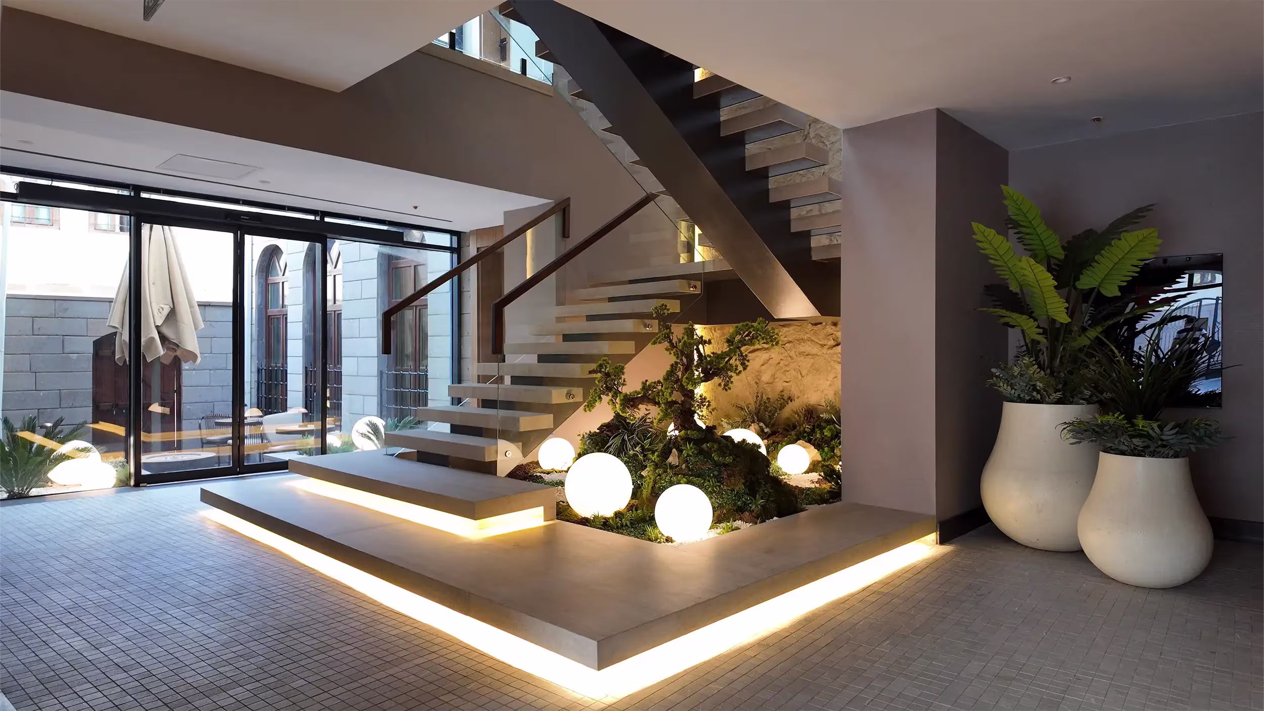 Rempart Hotel iç mekân detay — NDO Mimarlık tasarım felsefesi