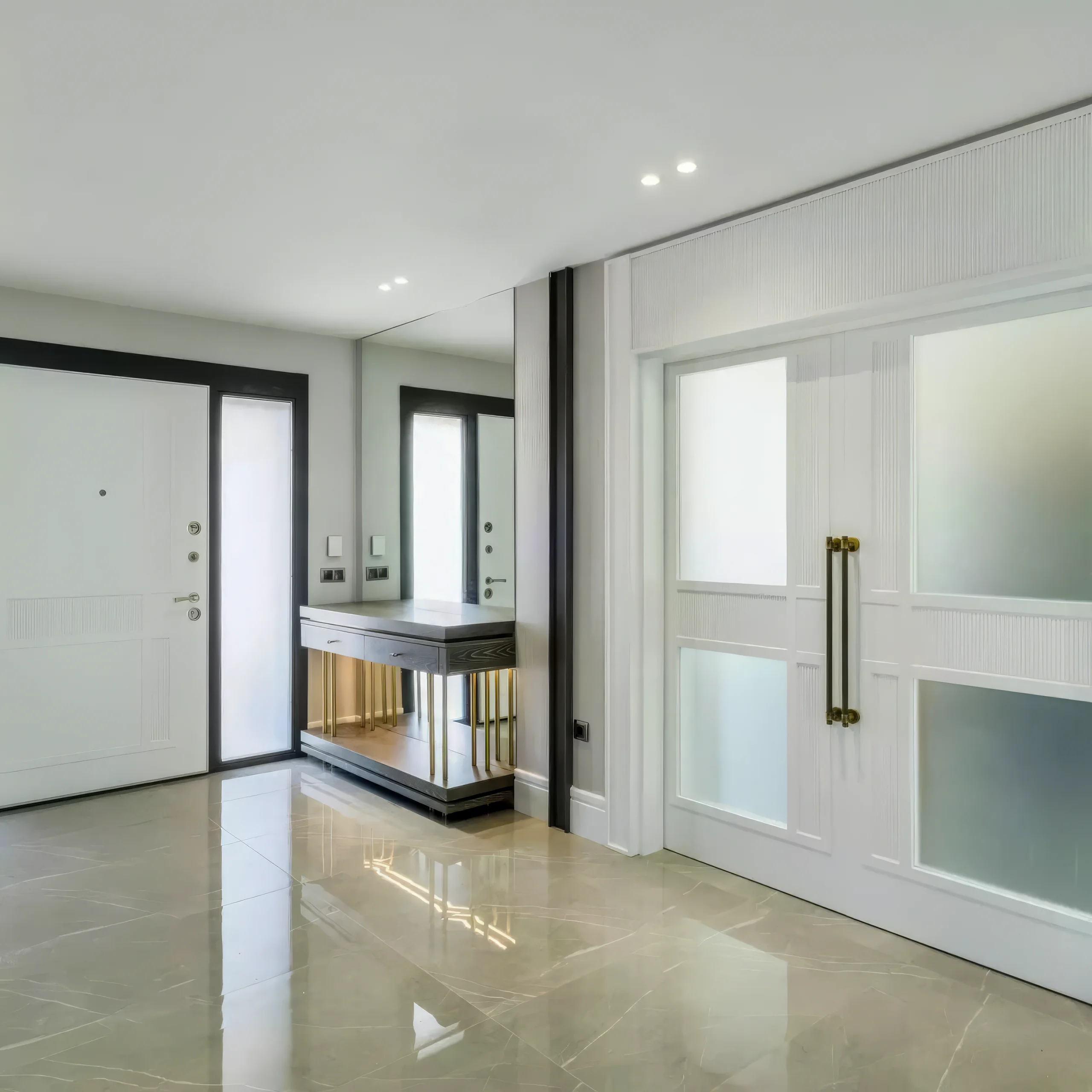 Diyarbakır Şahintepe Deluxe Villa giriş holü ve modern iç mimari karşılama alanı